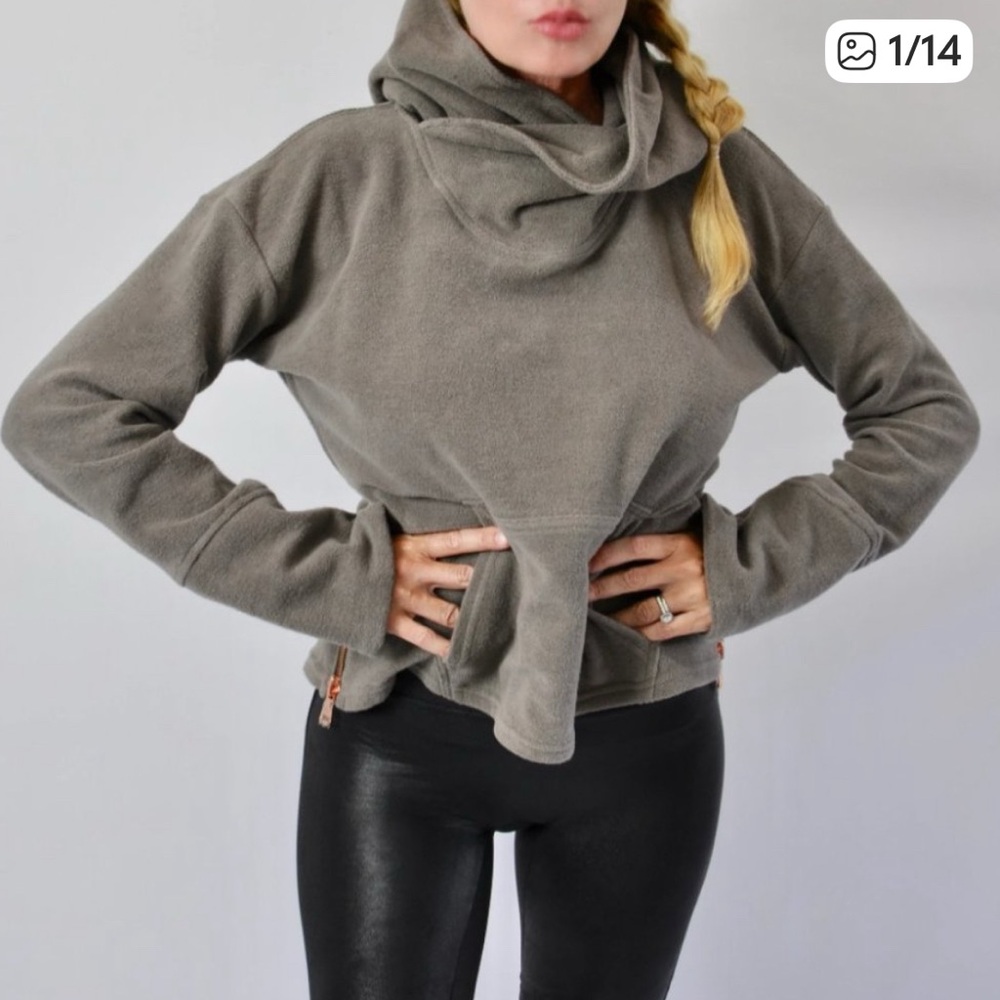 Undercover Hippie ORIGINAL INSIDE OUT HOODIE black 100% cotton comfy athleisure